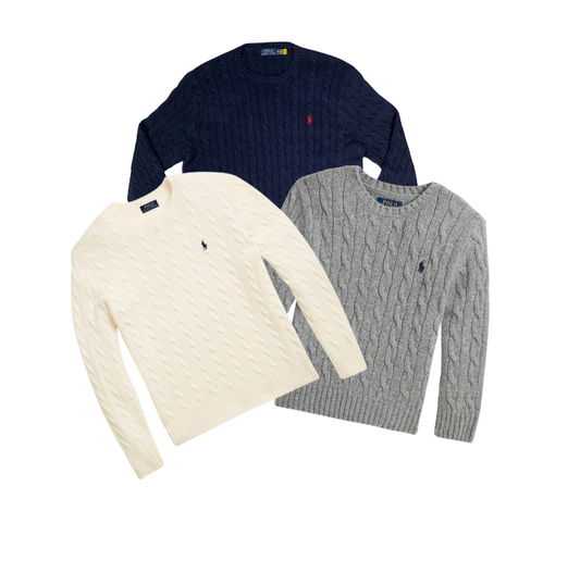 Mens Ralph Lauren cable knit jumper